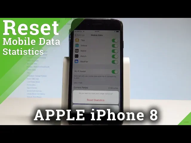 Video thumbnail for How to Reset Mobile Data Statistics on iPhone 8 - Clear Data Usage in iOS |HardReset.Info