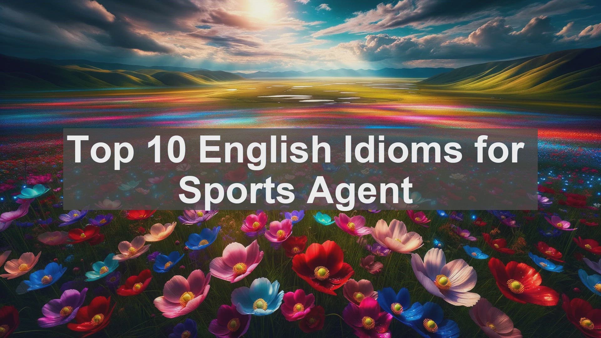 'Video thumbnail for Top 10 English Idioms for Sports Agent'