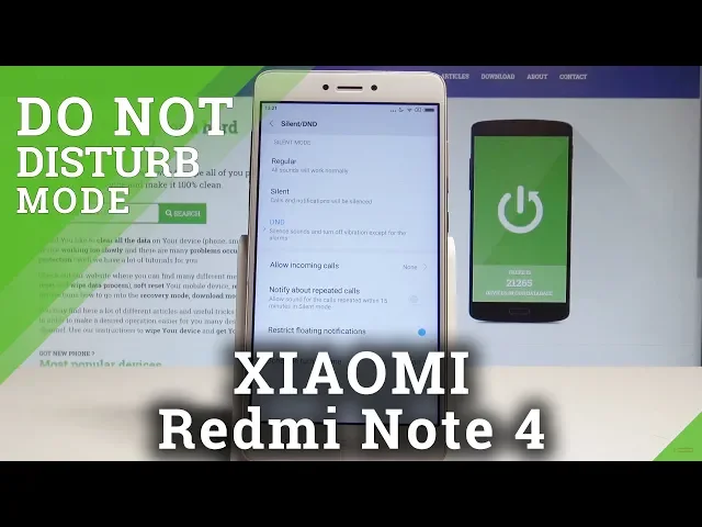 Video thumbnail for How to Set Up Do Not Disturb on XIAOMI Redmi Note 4 - Mute Sound in MIUI |HardReset.Info