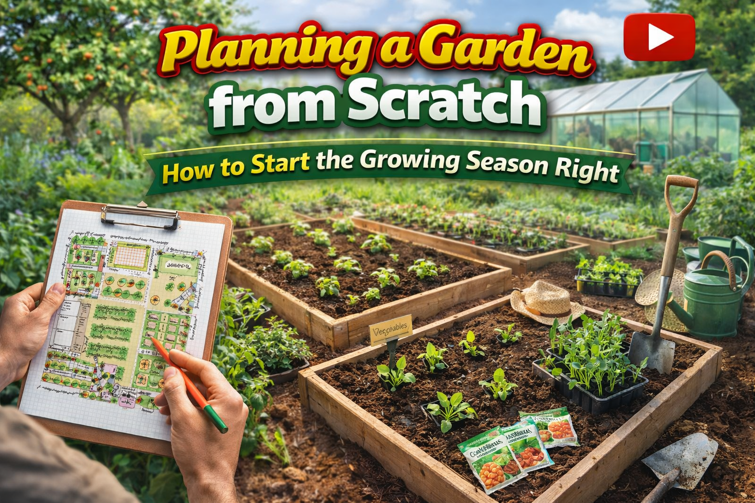 Video thumbnail for Planning a Garden from Scratch | How to Start the Growing Season Right