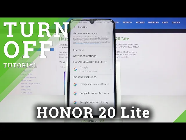 Video thumbnail for Honor 20 Lite - Turn Off Location