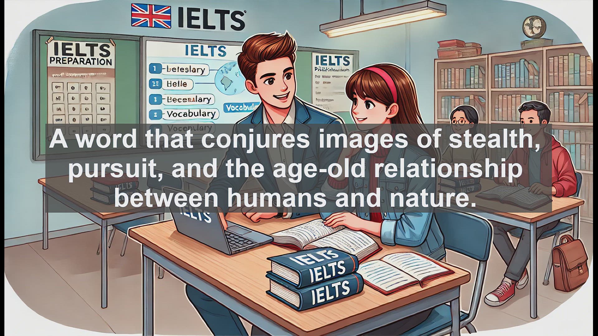 'Video thumbnail for 2500 Must Know IELTS 6.5 Vocabulary - IELTS Vocabulary: Understanding the Word 'Hunting''