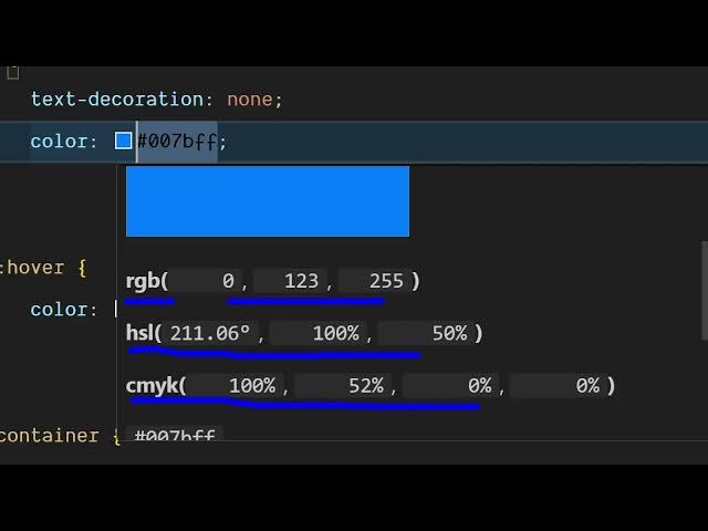 'Video thumbnail for VSCode IDE Extension to Get CSS Colors Info in Source Code in Popup Window'