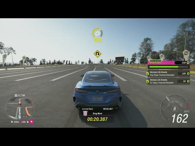 Video thumbnail for Forza Horizon 6 - Drag Meet Festival Kilometer: Danger Sign | 2020 BMW M8 Competition Coupe'