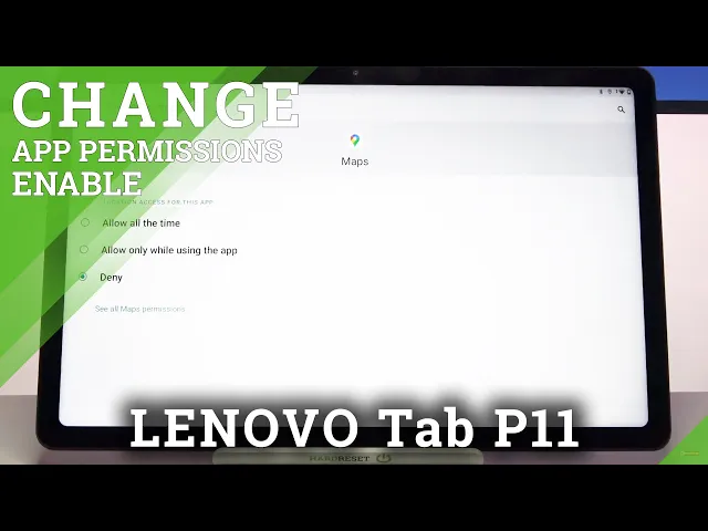 Video thumbnail for How to Change Apps Permissions in LENOVO Tab P11 – Set Up Apps Permissions