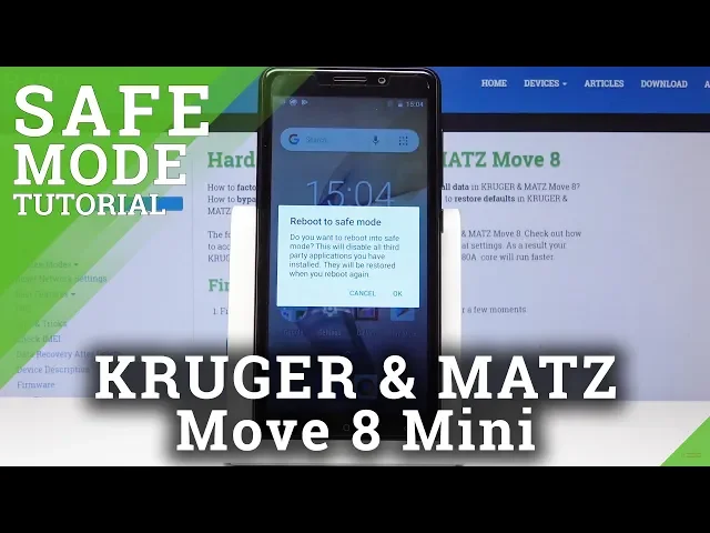 Video thumbnail for How to Enable Safe Mode in Kruger & Matz MOVE 8 Mini - Boot into Safe Mode
