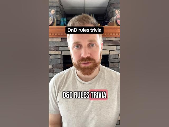 Video thumbnail for Obscure DnD rules trivia