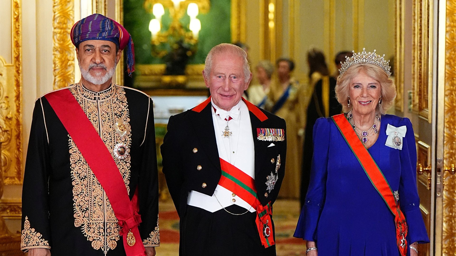 Video thumbnail for UK king welcomes Oman’s sultan in speech quoting Prophet Muhammad