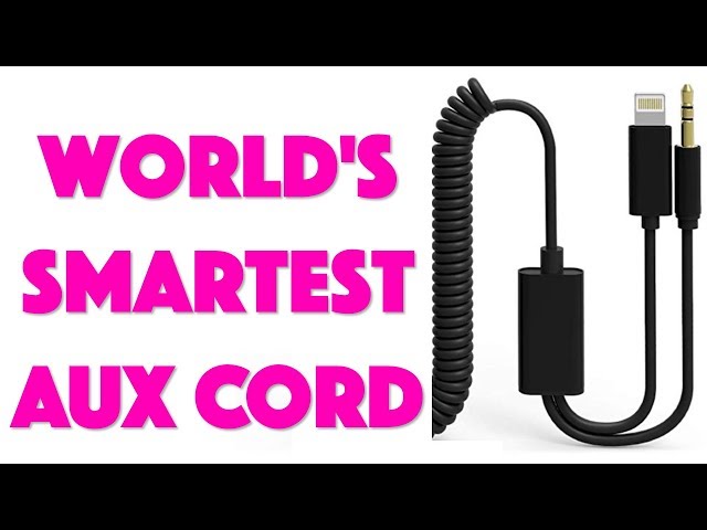 Video thumbnail for The Slick UNOOE Car Aux Cord with Lightning - Reviewed!