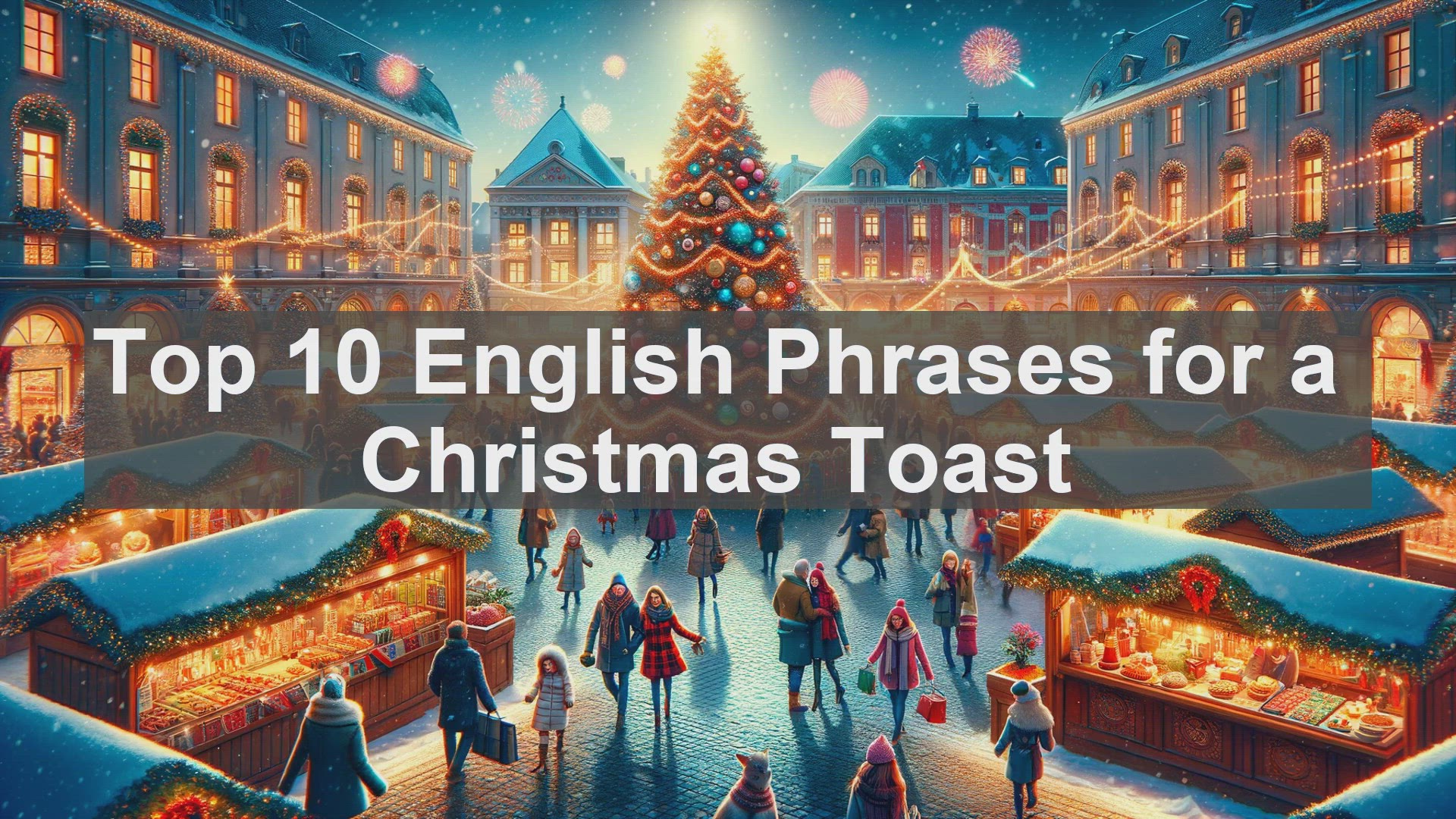 'Video thumbnail for Top 10 English Phrases for a Christmas Toast'