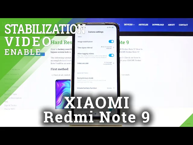 Video thumbnail for How to Activate Image Stabilization on XIAOMI Redmi Note 9 – Optical Image Stabilization
