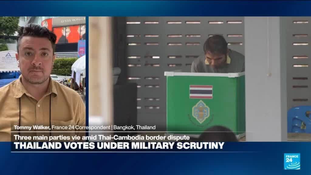 Video thumbnail for 'It's about getting the economy back up and running': Thailand votes in general election