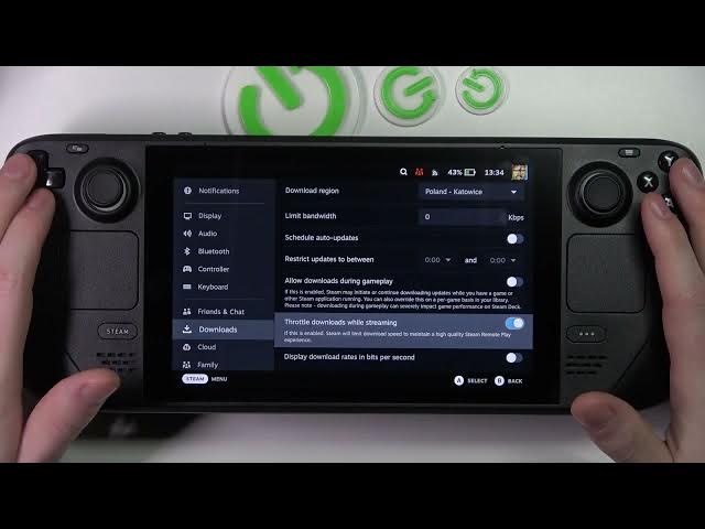 Video thumbnail for Steam Deck   How To Stop Download When Playing