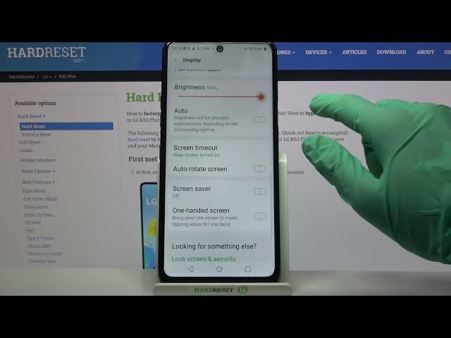 Video thumbnail for How to Manage Auto Brightness in LG K62 Plus – Turn On / Off Adaptive Brightness