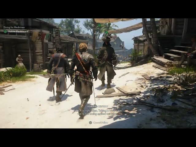 Video thumbnail for Assassin's Creed Black Flag Resynced - Diving For Medicine: Follow Blackbeard: Hornigold Argue