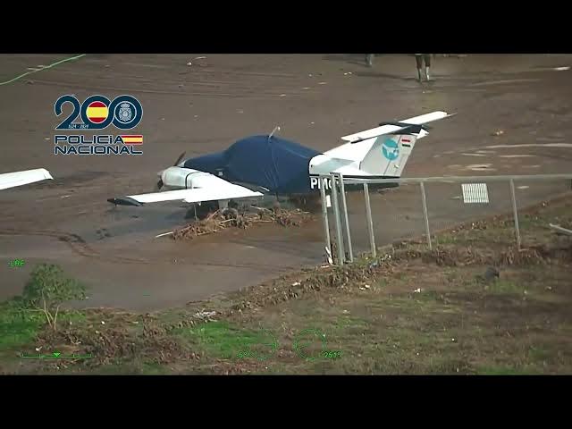 'Video thumbnail for Aerial view of the damage and flooding caused by the red alert DANA storms in Malaga'