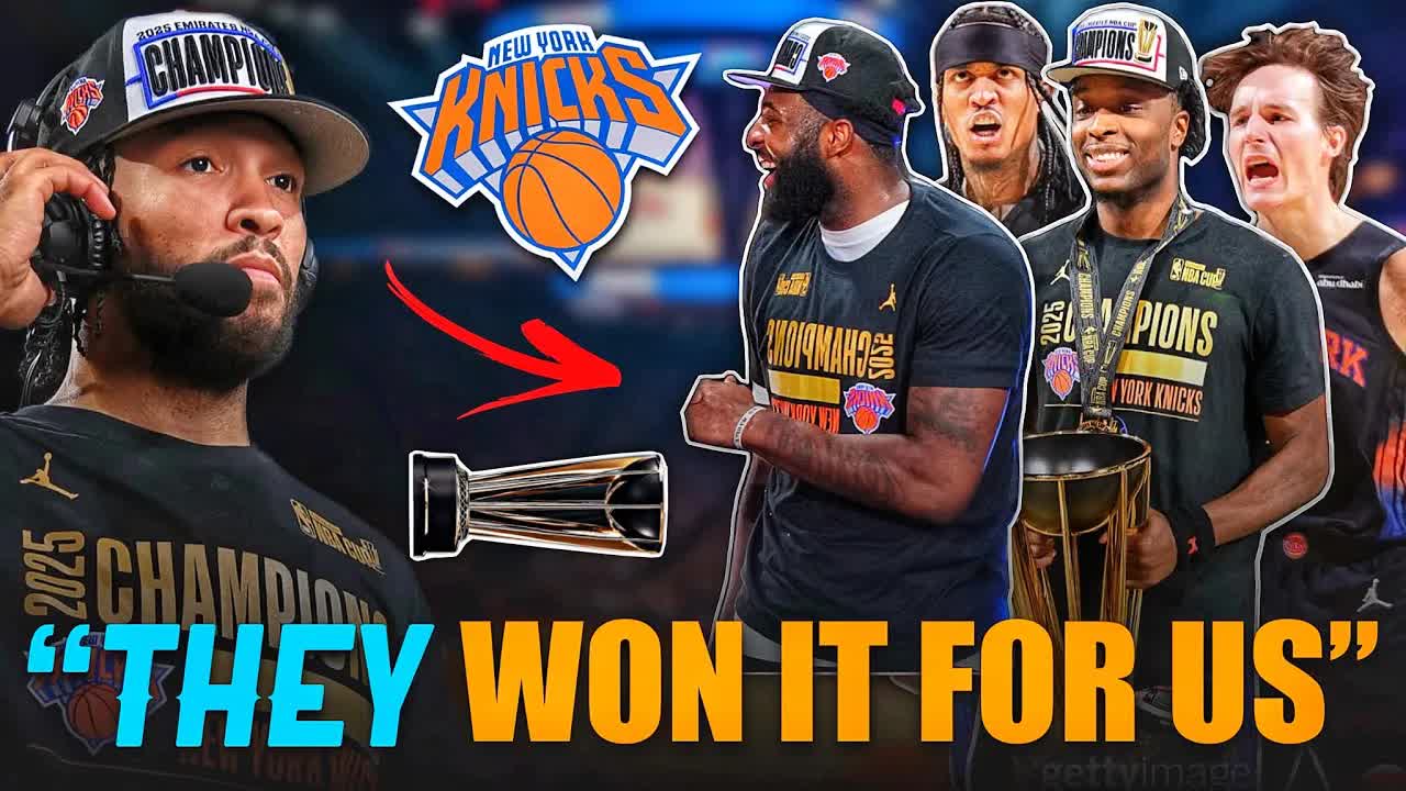 Video thumbnail for knyt: knicks nba cup win: anunoby, kolek, clarkson, robinson impact