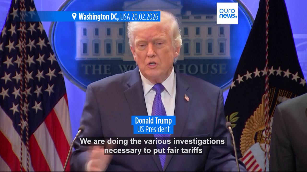 Video thumbnail for Trump announces new 10% 'global' tariffs after US Supreme Court decision