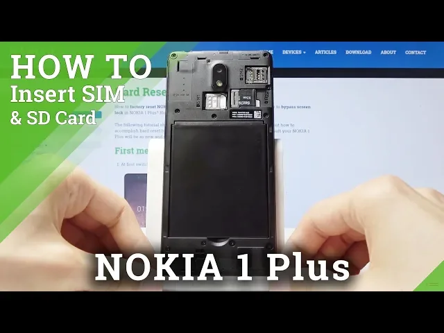 Video thumbnail for NOKIA 1 Plus How to Insert Nano SIM and Micro SD Card