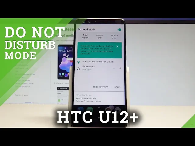 Video thumbnail for How to Enable Do Not Disturb in HTC U12+ - DND Settings |HardReset.Info