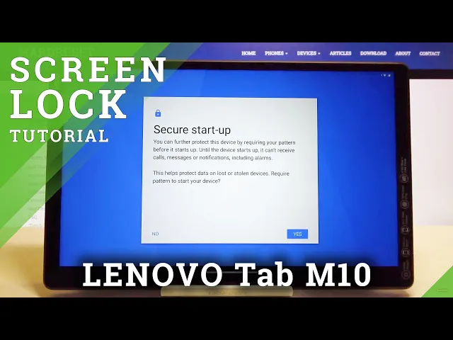 Video thumbnail for How to Set Up Screen Lock in Lenovo Tab M10 – Adding an Unlock Pattern / PIN / Password