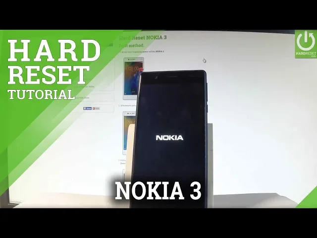 Video thumbnail for How to Hard Reset NOKIA 3 - Bypass Screen Lock / Master Reset