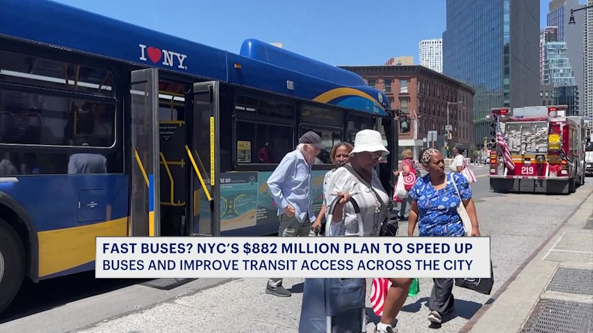 Video thumbnail for Fast buses? NYC’s $882 million plan to speed up buses and improve transit access