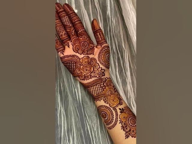 Video thumbnail for #love #newmahendi #wedding ##hennadesign #anniversiry #new gulab ke phool ka design#very beautiful