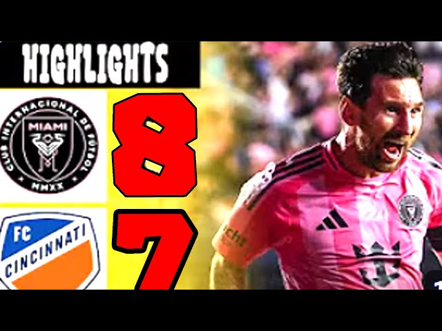 Video thumbnail for Inter Miami vs Cincinnati 8 -7 All Goals and Highlights Football | HD