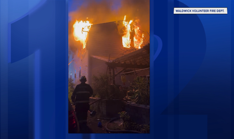 Video thumbnail for Wyckoff home consumed by flames as firefighters battle intense house fire