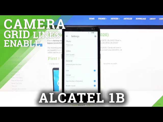 Video thumbnail for How to Use Grid lines on ALCATEL 1B 2020 – Use Grid Lines to Take Photos