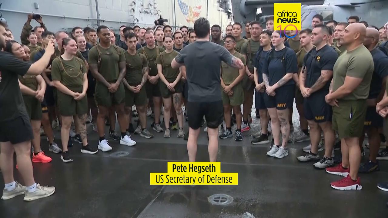 Video thumbnail for US Secretary of Defence Hegseth arrives in Singapore for Asia summit
