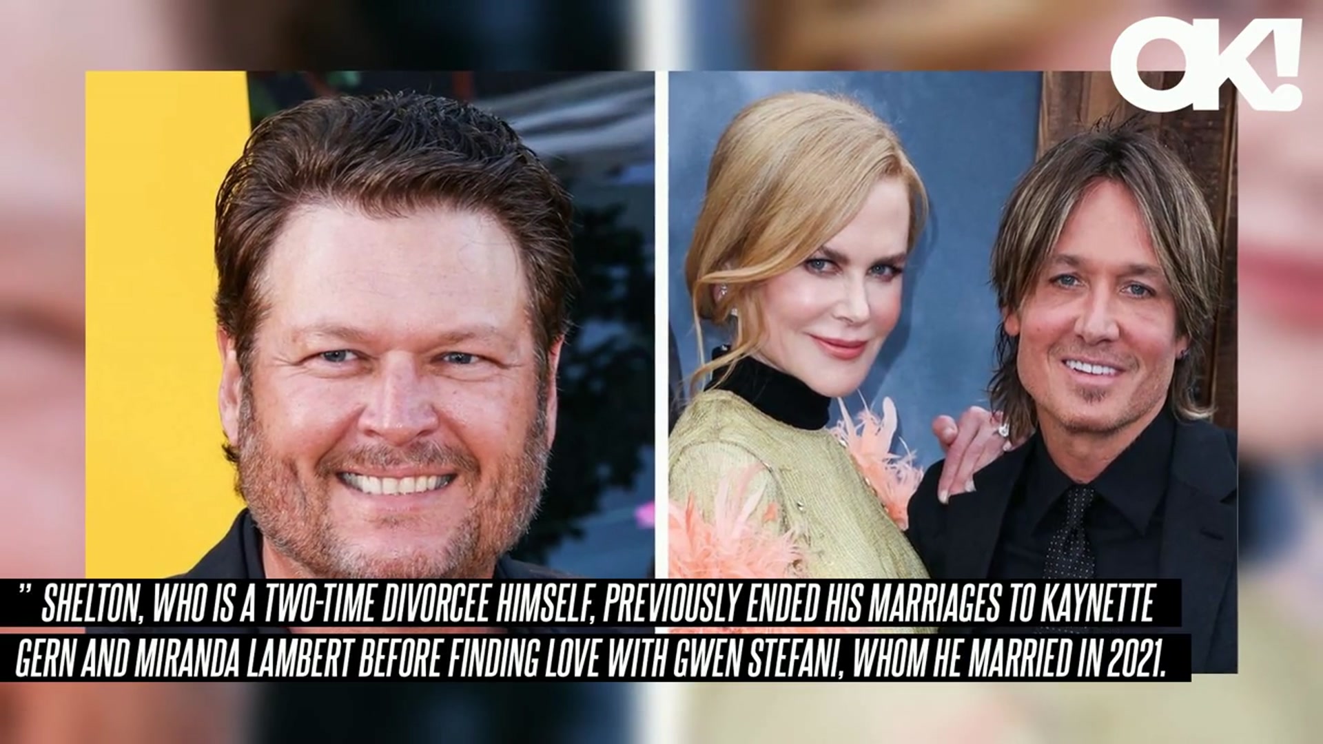 'Video thumbnail for Blake Shelton 'Encouraging' Keith Urban to 'Keep Busy, Write Music and Not Beat Himself Up Too Much''