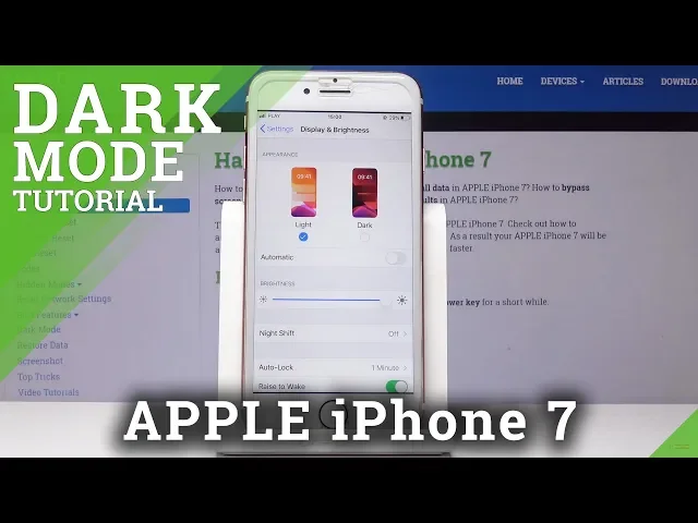 Video thumbnail for How to Activate Dark Mode in iPhone 7 - Enable Dark Theme in iOS