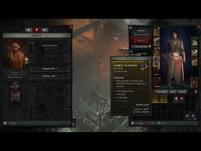 Video thumbnail for How To Repair Items In Diablo IV