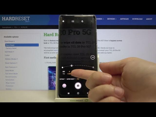 Video thumbnail for How to Use Camera Pro Mode on TCL 20 Pro 5G