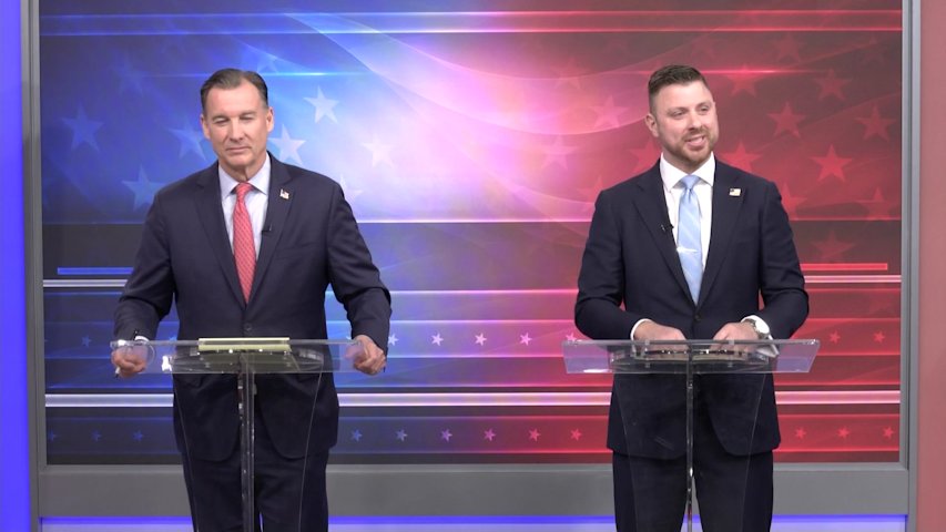 Video thumbnail for Rep. Suozzi and challenger LiPetri face off in heated News 12 debate
