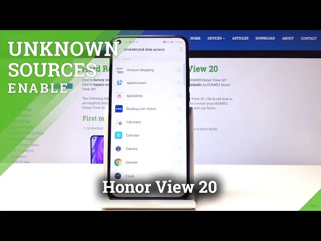 Video thumbnail for How to Allow Unknown Sources in Honor View 20 - Enable Unknown Apps