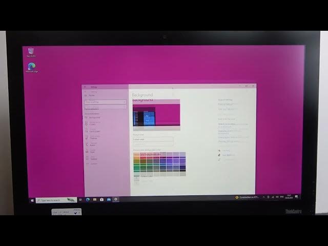 Video thumbnail for How To Change Wallpaper On LENOVO AIO M900Z