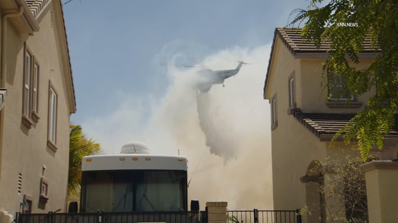Video thumbnail for US, Los Angeles: Simi Valley Sandy Fire With Sound On Tape Part 1.