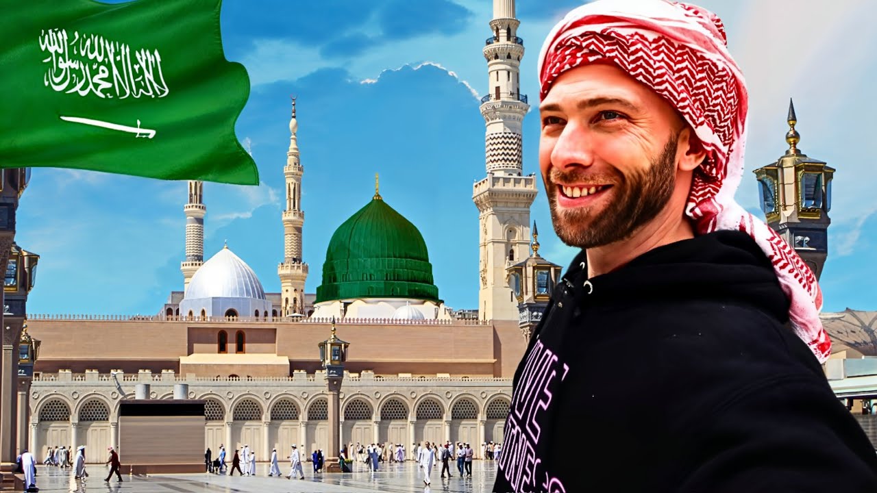 Video thumbnail for 100 Hours in Medina, Saudi Arabian Food Tour! (Full Documentary) American In The Prophets Tomb!!