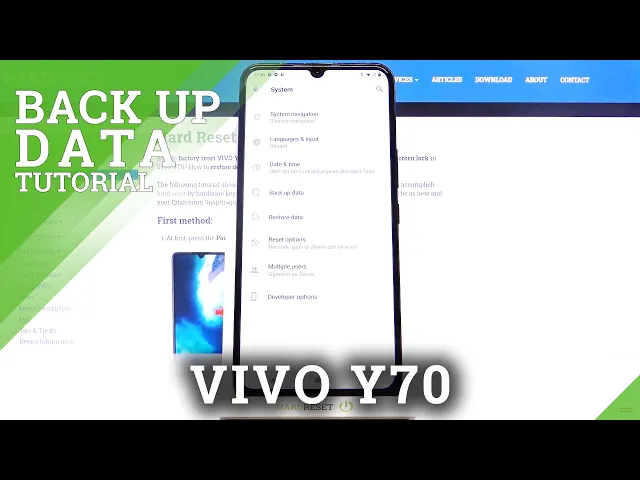 Video thumbnail for How to Enable Google Backup in VIVO Y70 – Backup Account