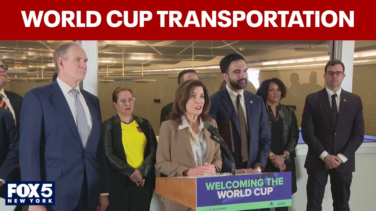 Video thumbnail for FULL: Hochul, Mamdani briefing on World Cup transportation