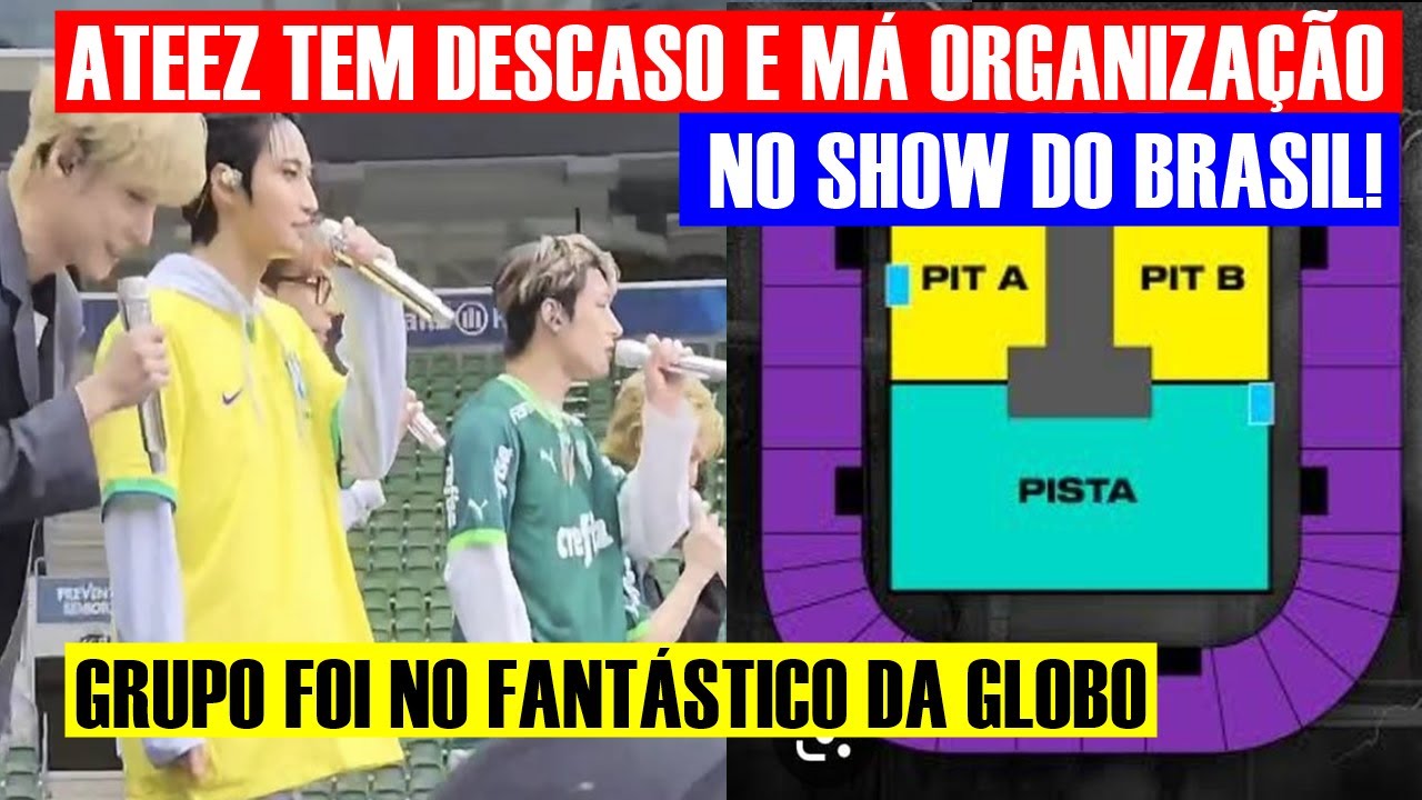 Video thumbnail for ATEEZ TEM DESCASO E MÁ ORGANIZAÇÃO NO SHOW DO BRASIL