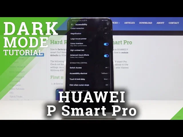 Video thumbnail for How to Invert Colors in HUAWEI P Smart Pro – Activate Dark Mode