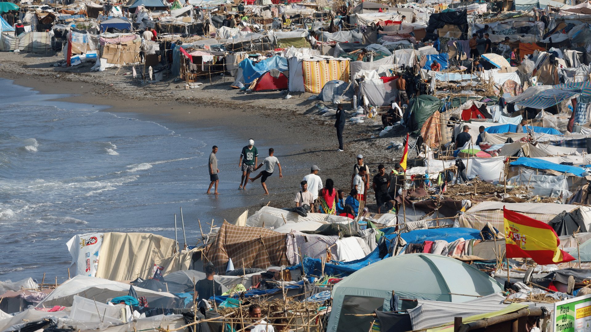 Video thumbnail for Child attacked in Ceuta as Spain braces for a new migrant border clash