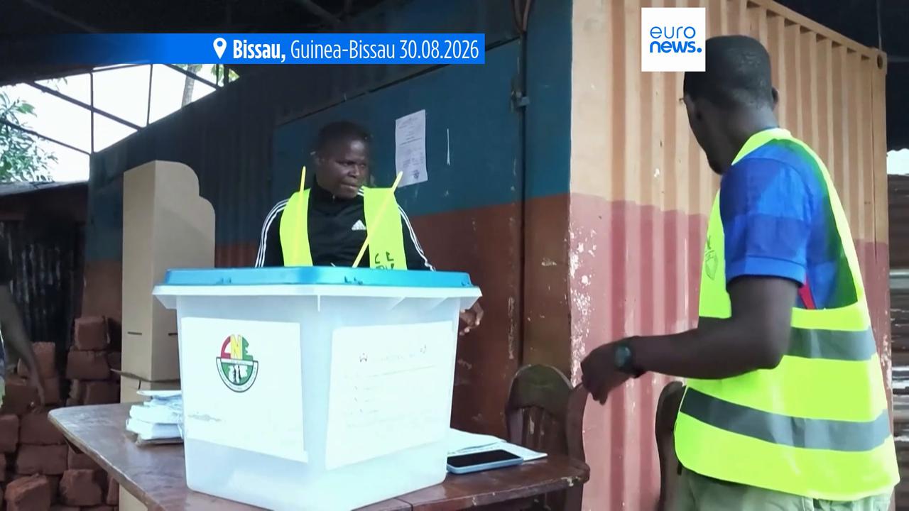 Video thumbnail for Guinea-Bissau votes in referendum to rewrite constitution and boost presidential powers