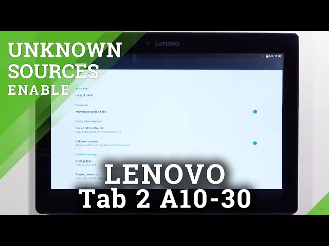 Video thumbnail for How to Install and Download Apps From Unknown Sources on LENOVO Tab 2 A10-30 – Unknown Sources