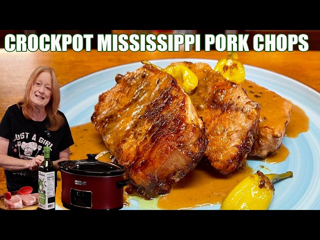 Video thumbnail for Crockpot Mississippi Pork Chops Dinner