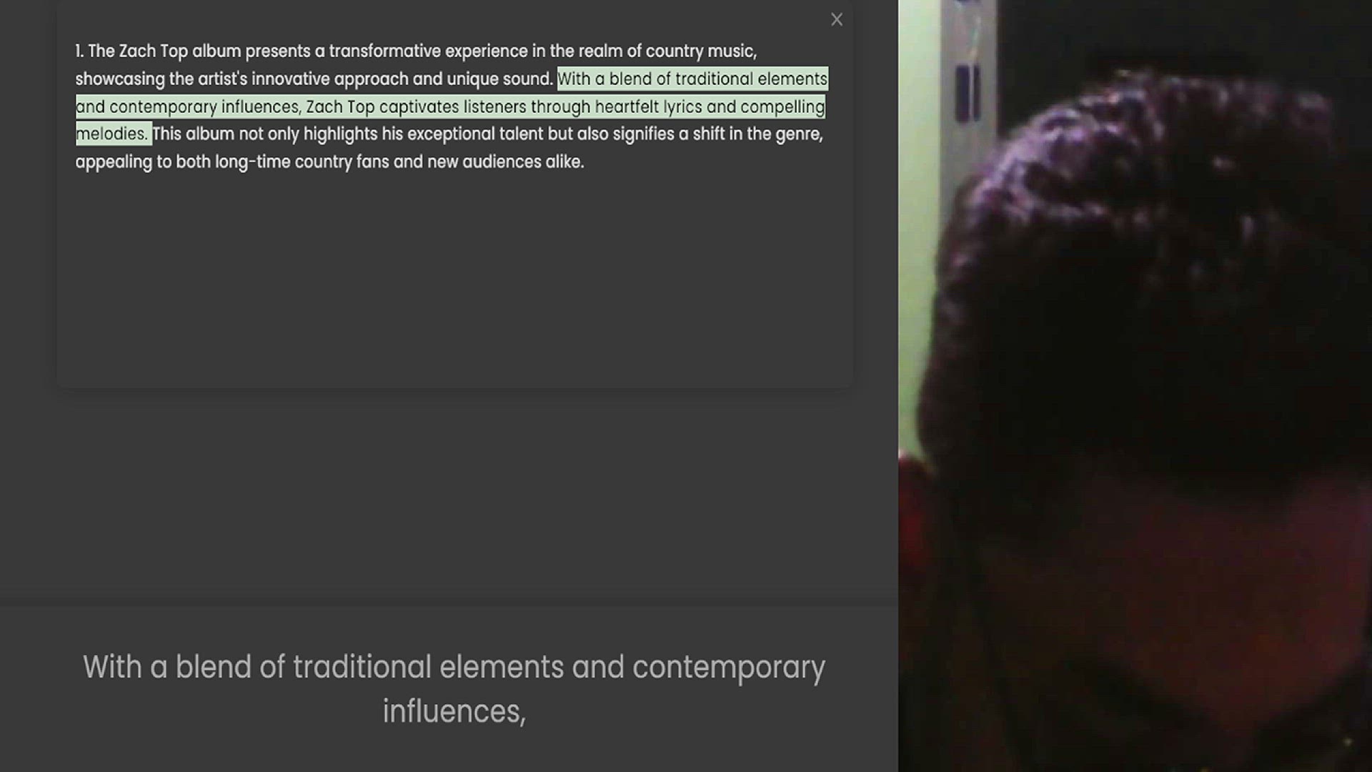 Video thumbnail for 1. The Zach Top album presents a transformative experience in the realm of country music, showcasing the artist's innovative approach and unique sound. With a blend of traditional elements and contemporary influences, Zach Top captivates